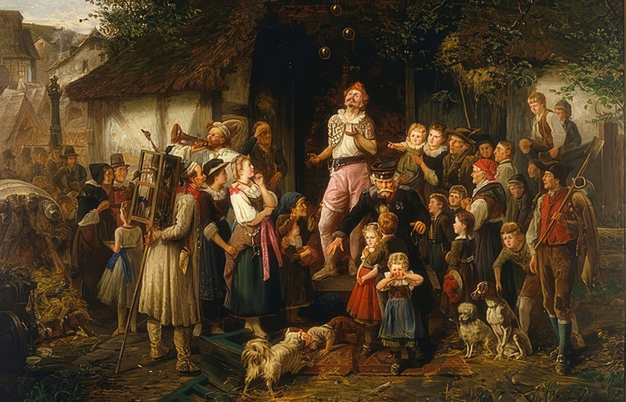 The Juggler: kyläjuhla. 1873 tekijältä Fritz Beinke