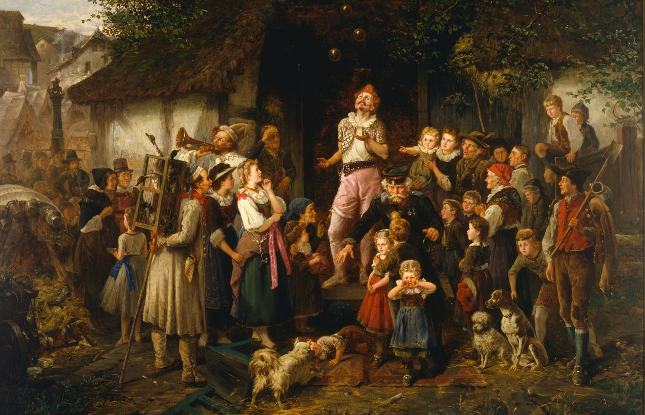Jonglööri: kylämessut, 1873 tekijältä Fritz Beinke
