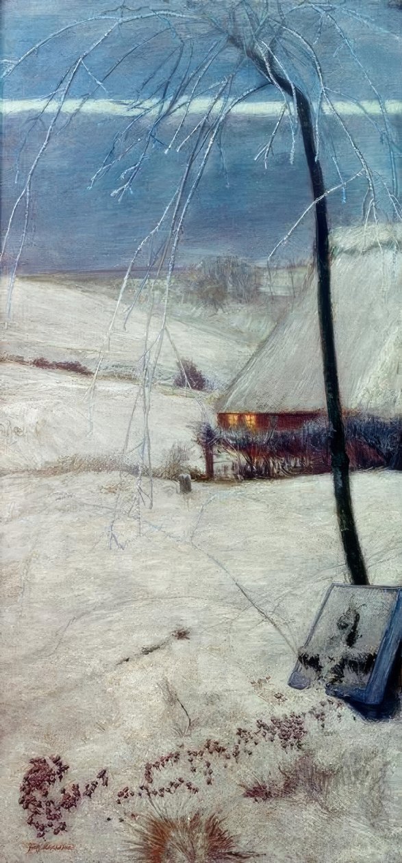 Lasten hauta lumessa tekijältä Fritz Mackensen