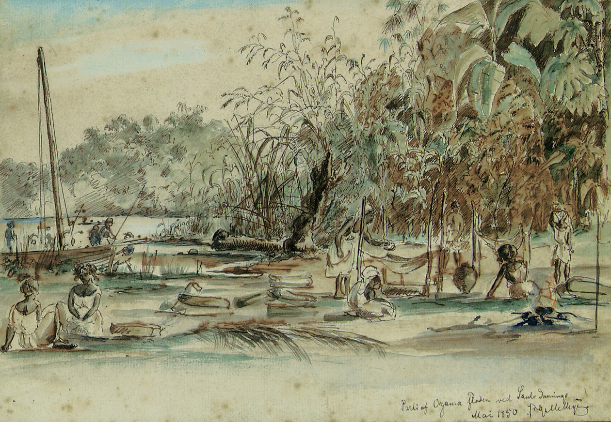 Santo Domingo, St. Thomas, 1850 tekijältä Fritz Siegfried Georg Melbye