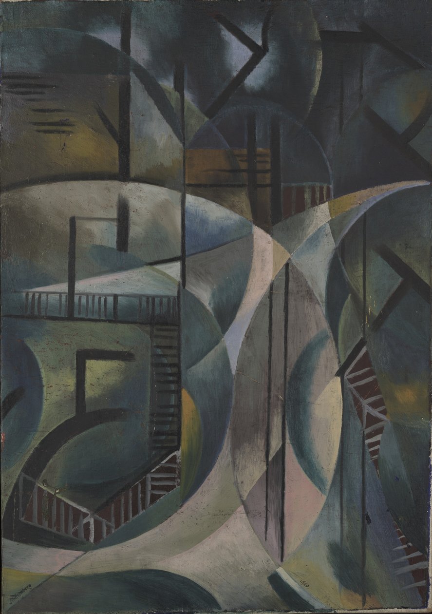Maisema puistossa, 1920 tekijältä Fritz Stuckenberg