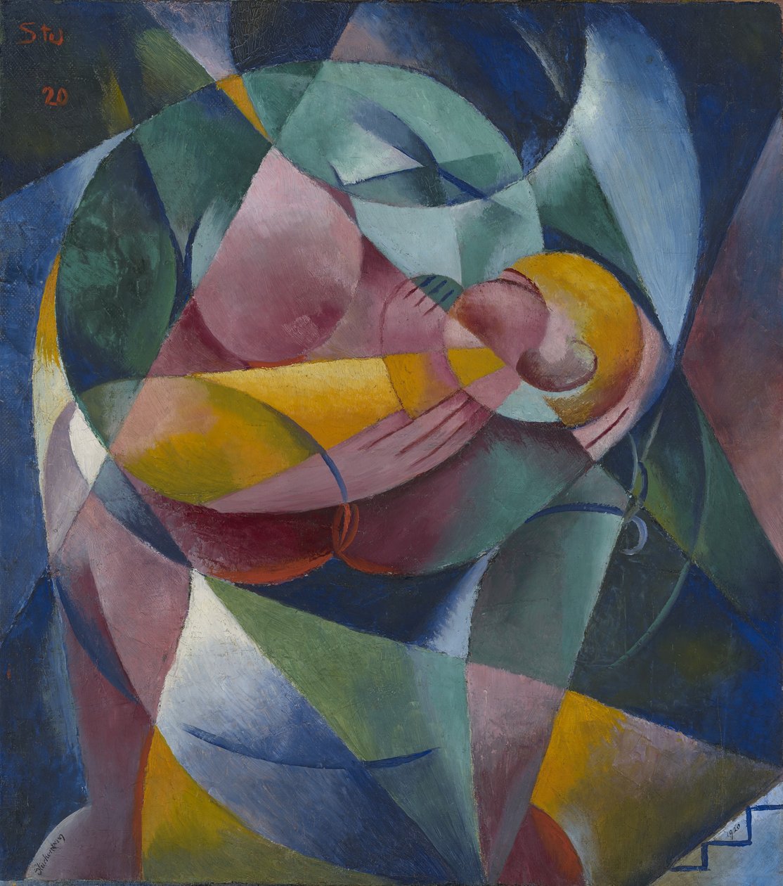 Äiti ja lapsi, 1920 tekijältä Fritz Stuckenberg