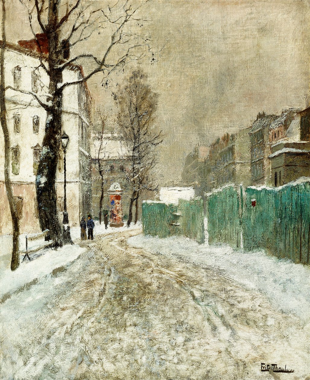 Back Street, Montmartre, tekijältä Frits Thaulow