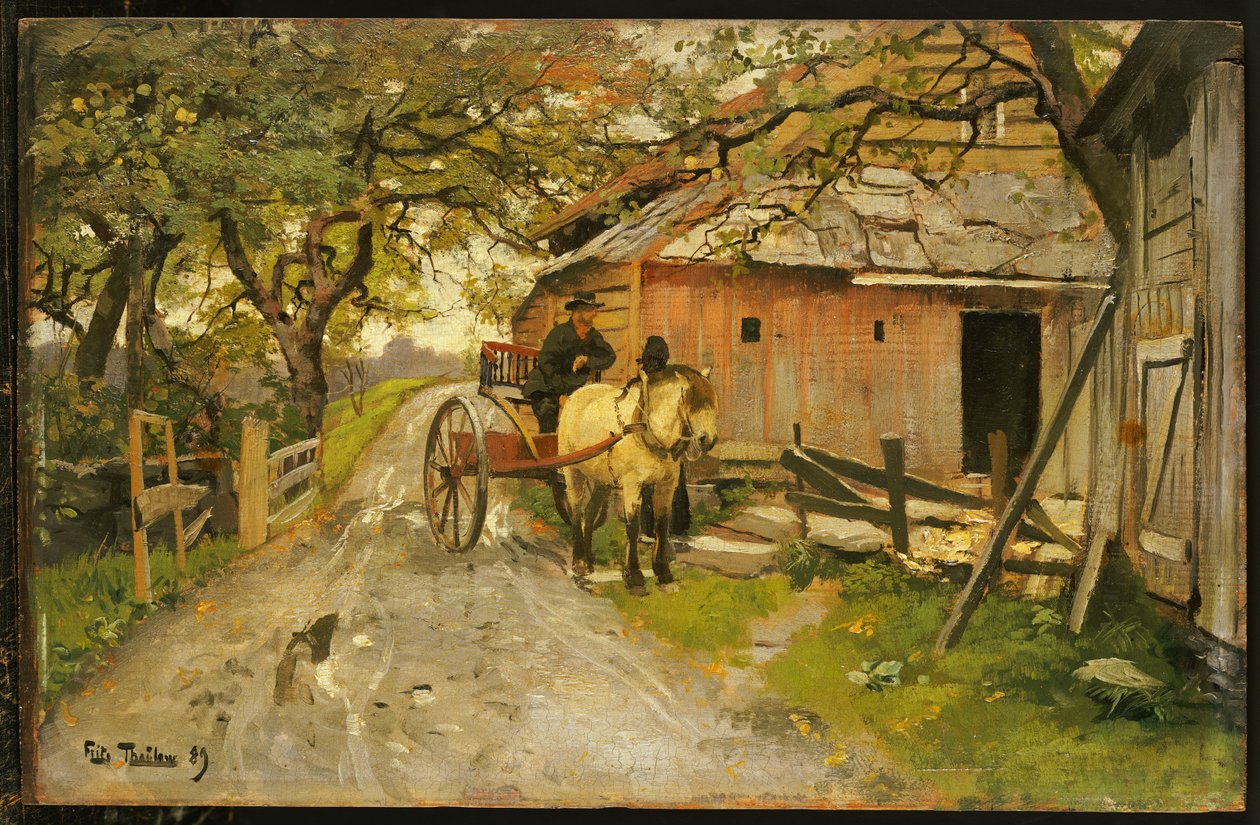 Ystävälliset juorut, 1889 tekijältä Frits Thaulow