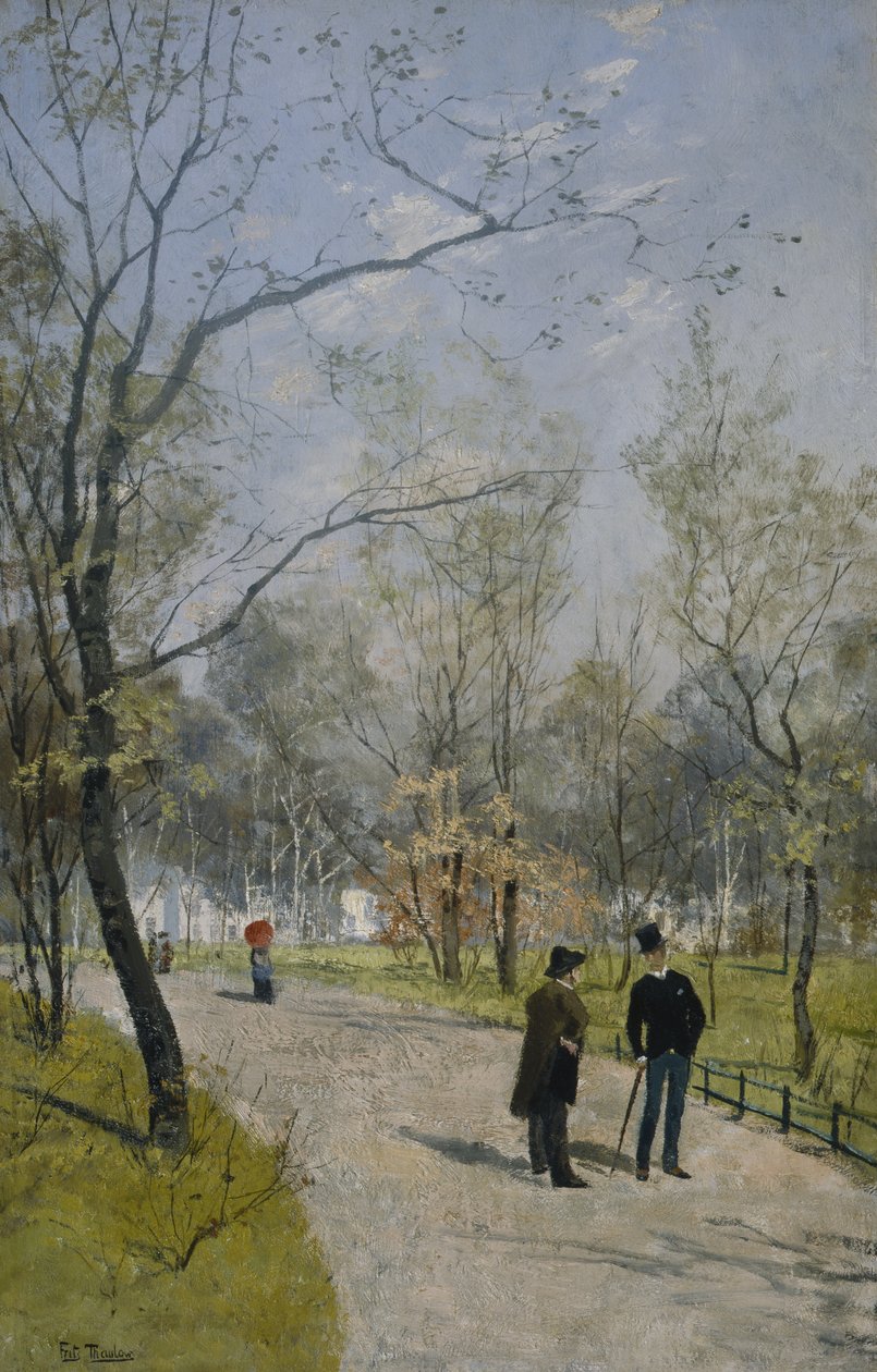 Royal Gardenista (öljy kankaalle) tekijältä Fritz Thaulow