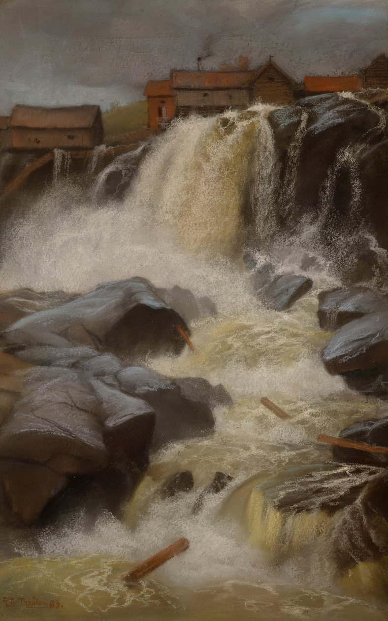 Haug kaatuu, Modum tekijältä Fritz Thaulow