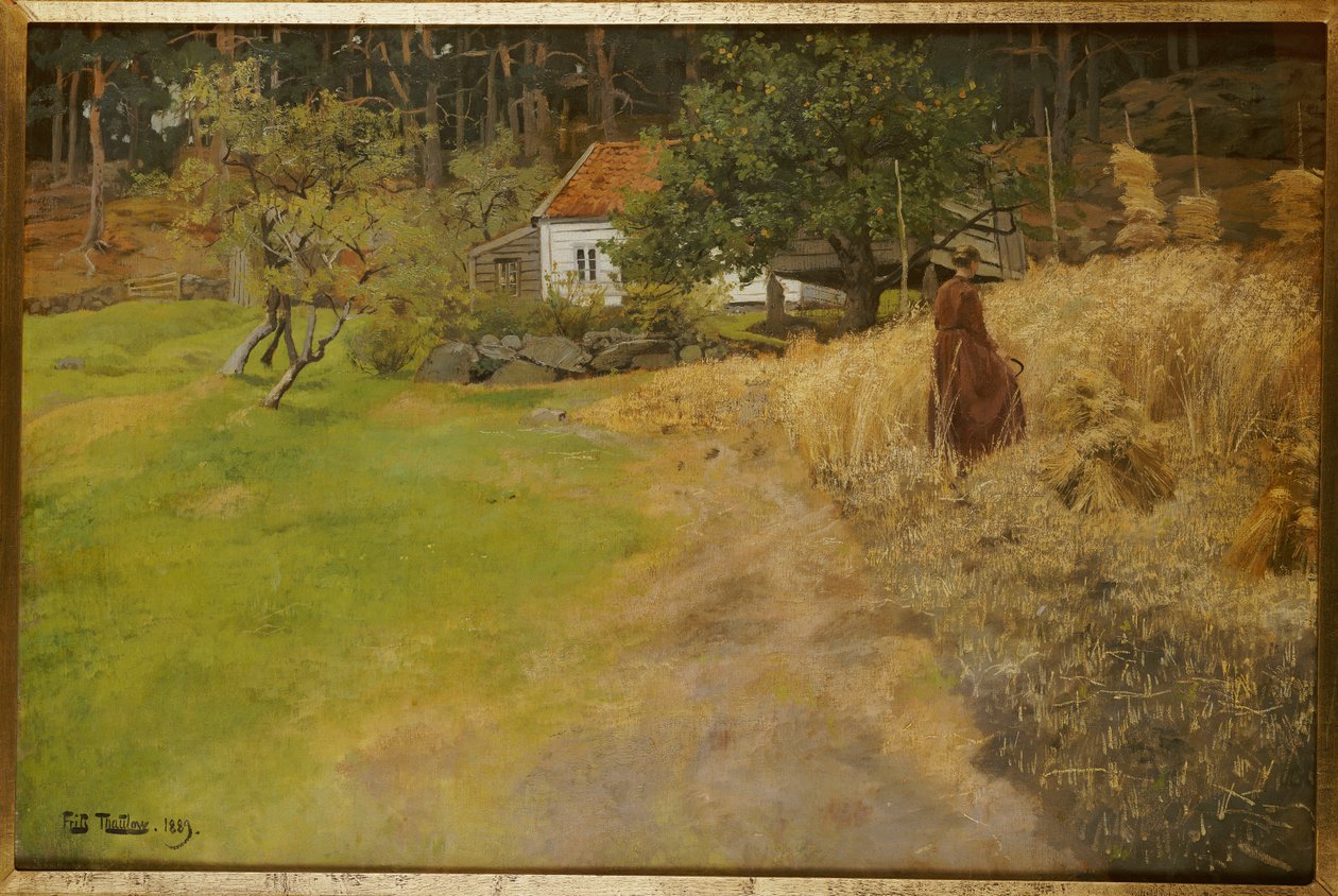 Heinänteko, Stord, 1889 tekijältä Frits Thaulow
