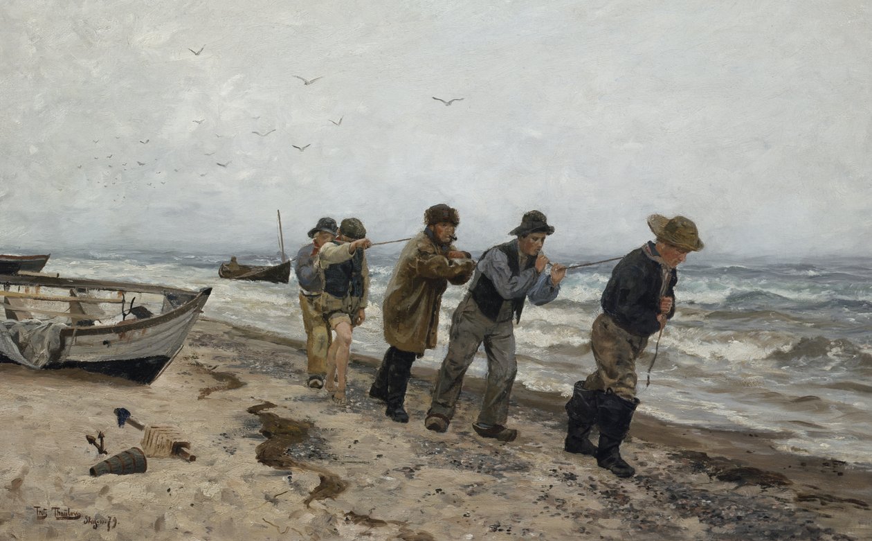 Kotiin palaavat kalastajat, Skagen tekijältä Fritz Thaulow