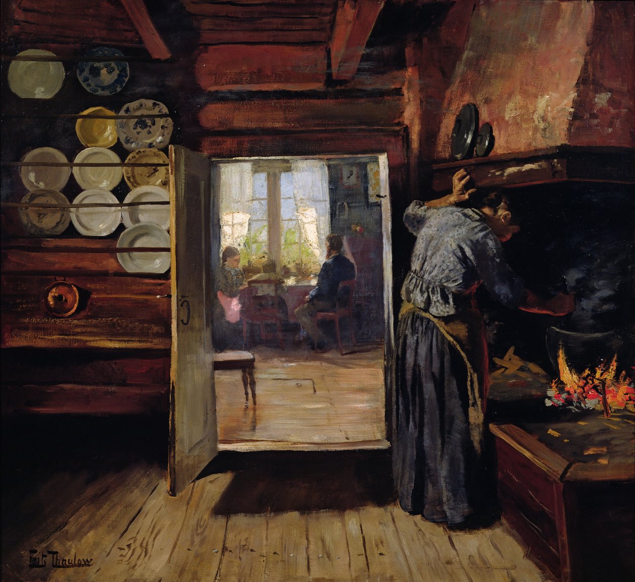 Sisustus Seljordissa tekijältä Fritz Thaulow