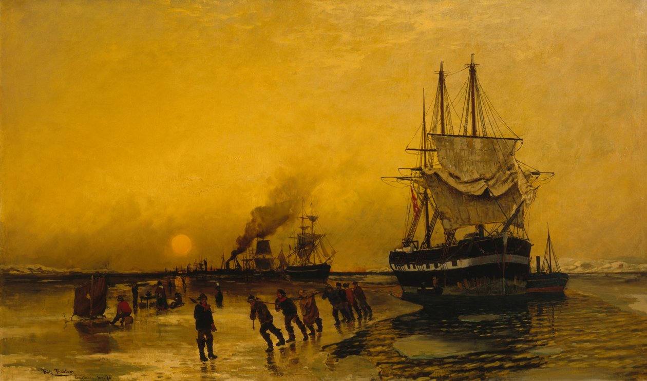 Avaa kanava (jäässä) tekijältä Fritz Thaulow