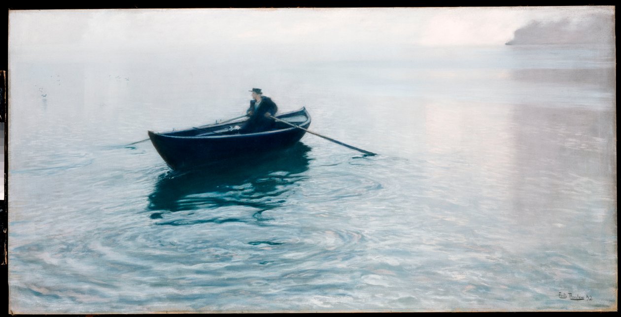 Yksinäisyys, Christiana Fjord, 1892 tekijältä Frits Thaulow