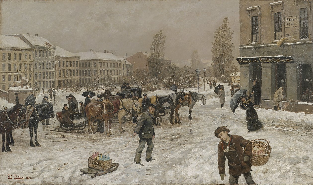 Parlamentin aukio tekijältä Fritz Thaulow