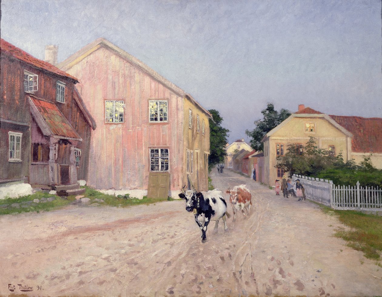 Katu Hokksundissa tekijältä Fritz Thaulow