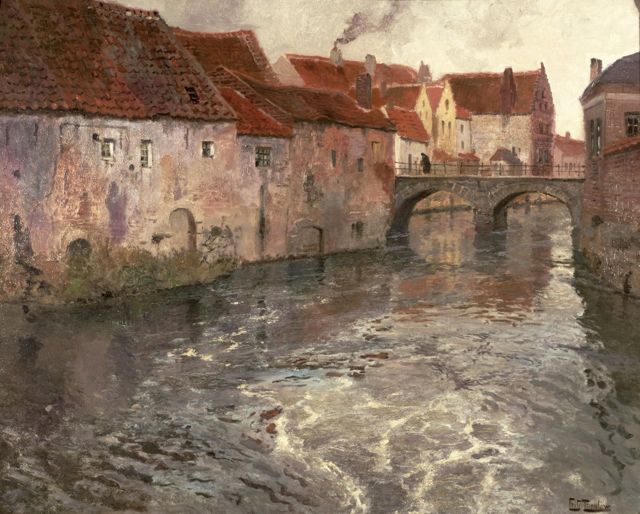 Huonekalut ja erilaiset esineet 1100- ja 1300-luvuilta tekijältä Frits Thaulow