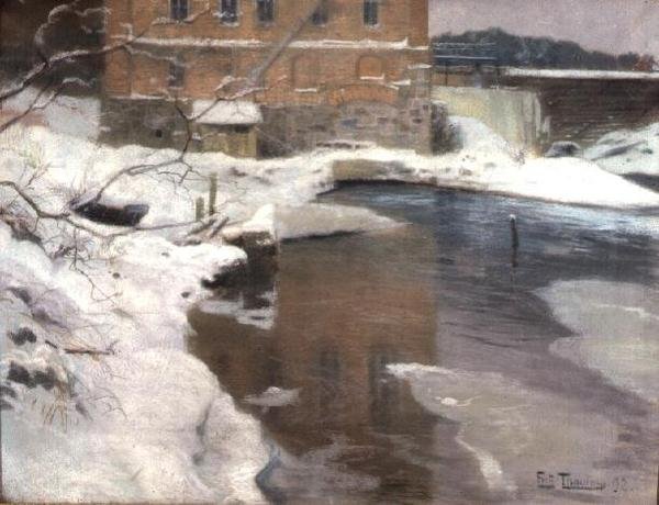 Lysakerin mylly tekijältä Fritz Thaulow