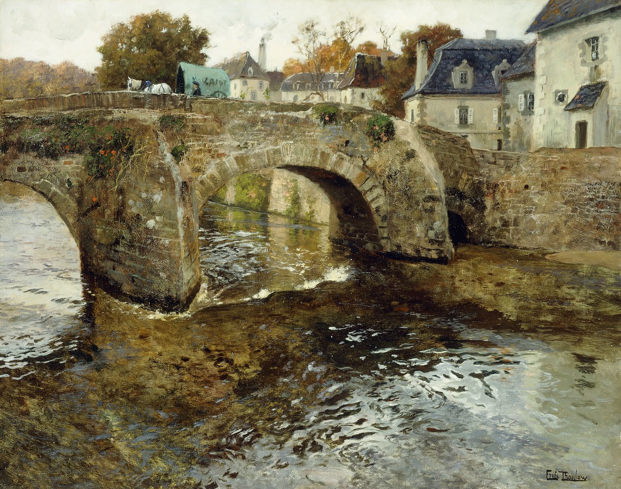 Vanha kivisilta, tekijältä Frits Thaulow