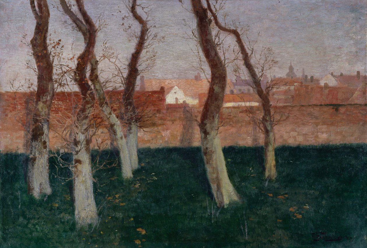 Walled Garden, 1893 tekijältä Frits Thaulow