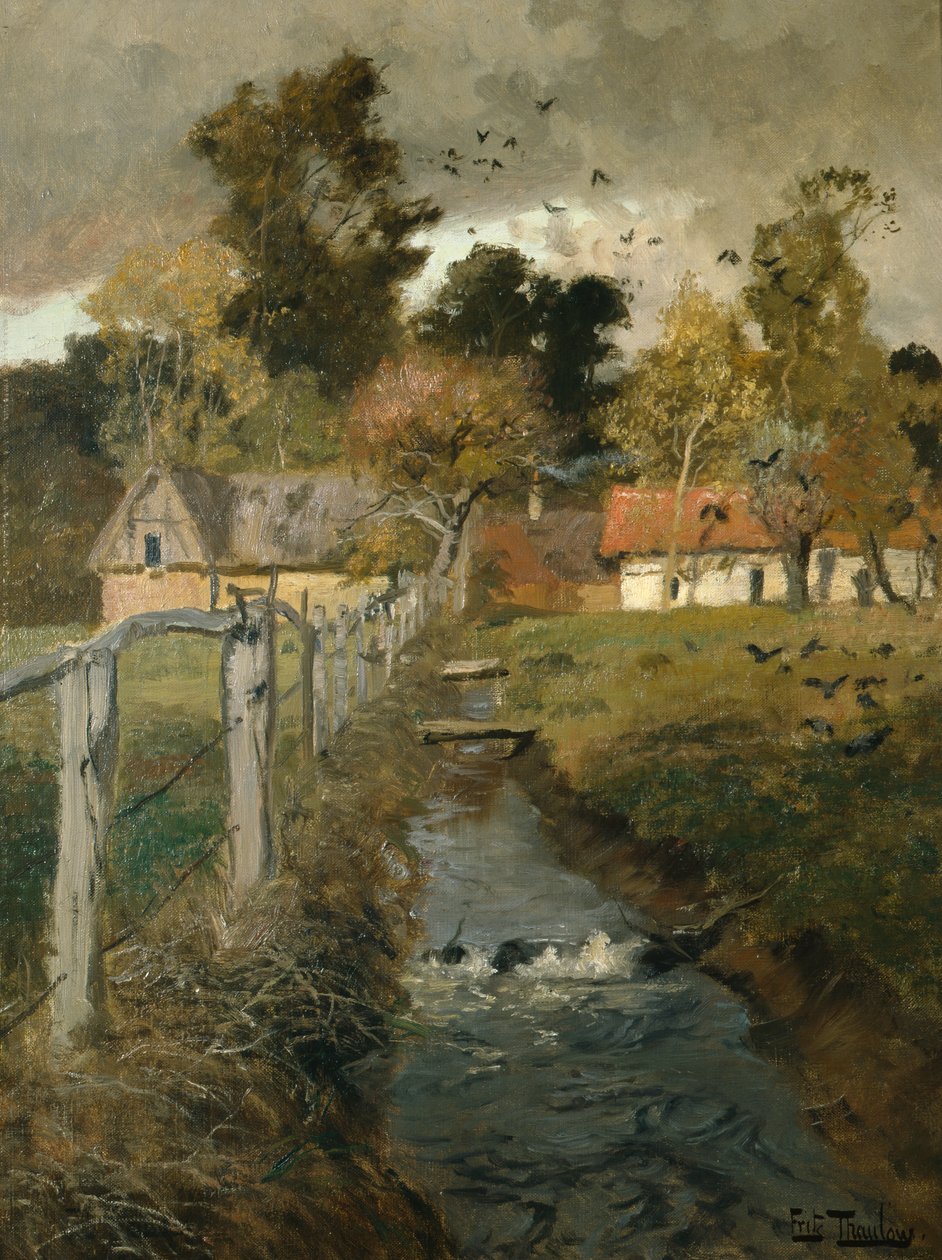 Virta, noin 1895 tekijältä Fritz Thaulow