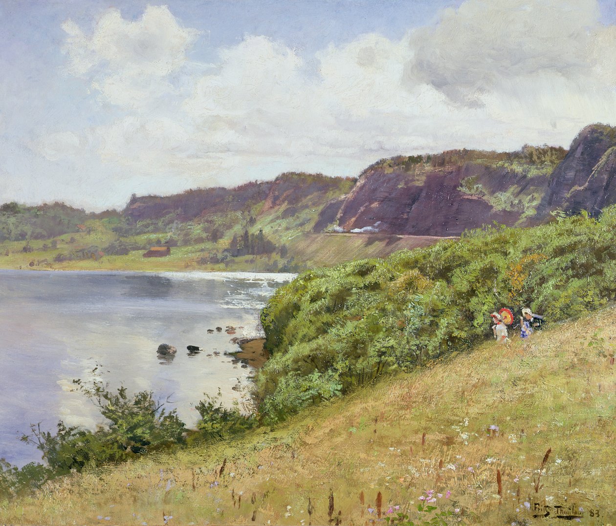 Huonekalut ja erilaiset esineet 1100- ja 1300-luvuilta tekijältä Frits Thaulow