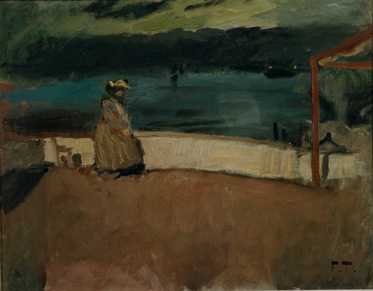 Nimetön, n. 1895 (öljy kankaalle) tekijältä Fritz Thaulow