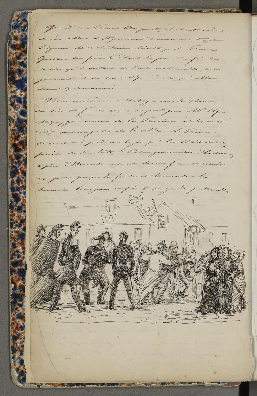 Kuvitus hentet fra et privatarkiv i Nasjonalbiblioteket med tittelen Voyage en Norvège 1856 ja Fritz von Dardel tekijältä Fritz von Dardel