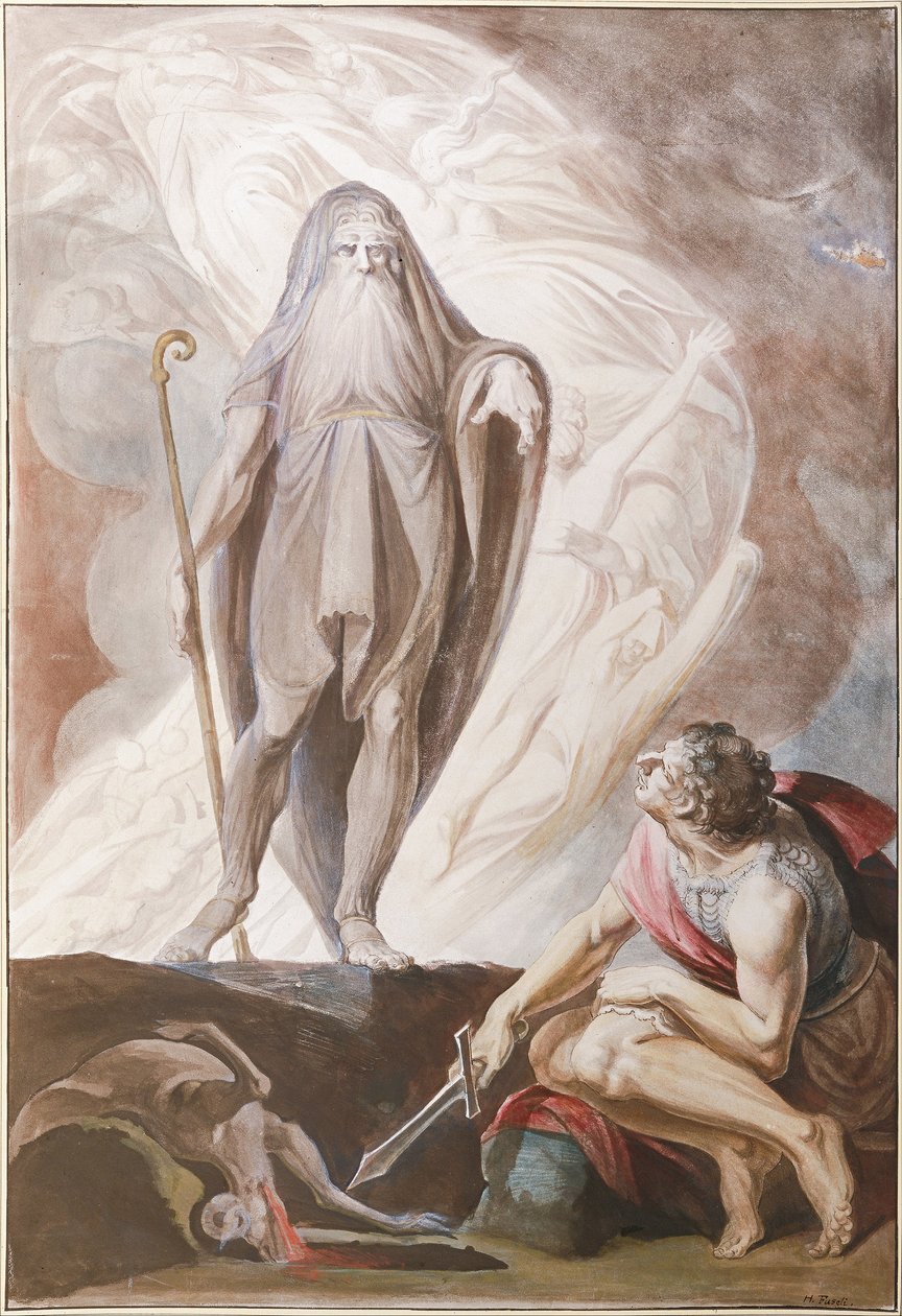 Teiresias ennustaa valokuvan Odysseukselle, 1780-1783 tekijältä Füssli