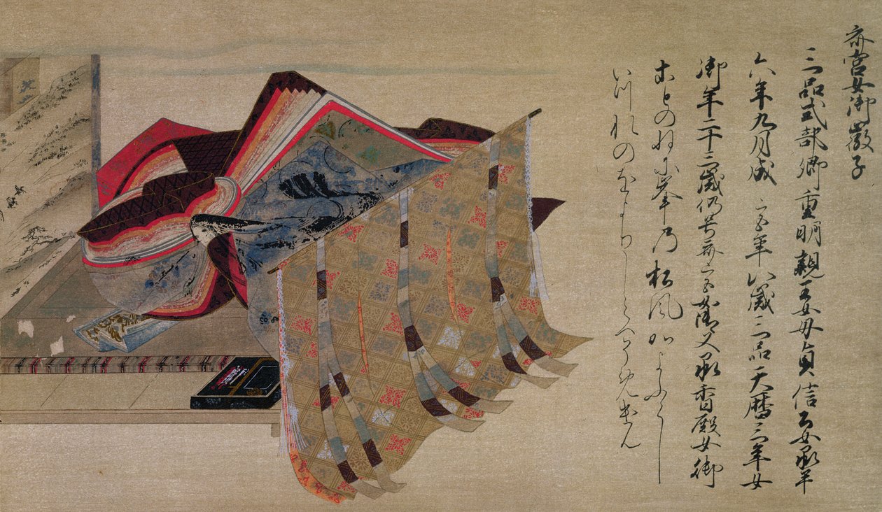 Te Poe t p Hayashi s Festival laitteet Nyogo Yoshiko, Iu st abduction sound fm National Magajine, helmikuu 1902 tekijältä Fujiwara Nobuzane