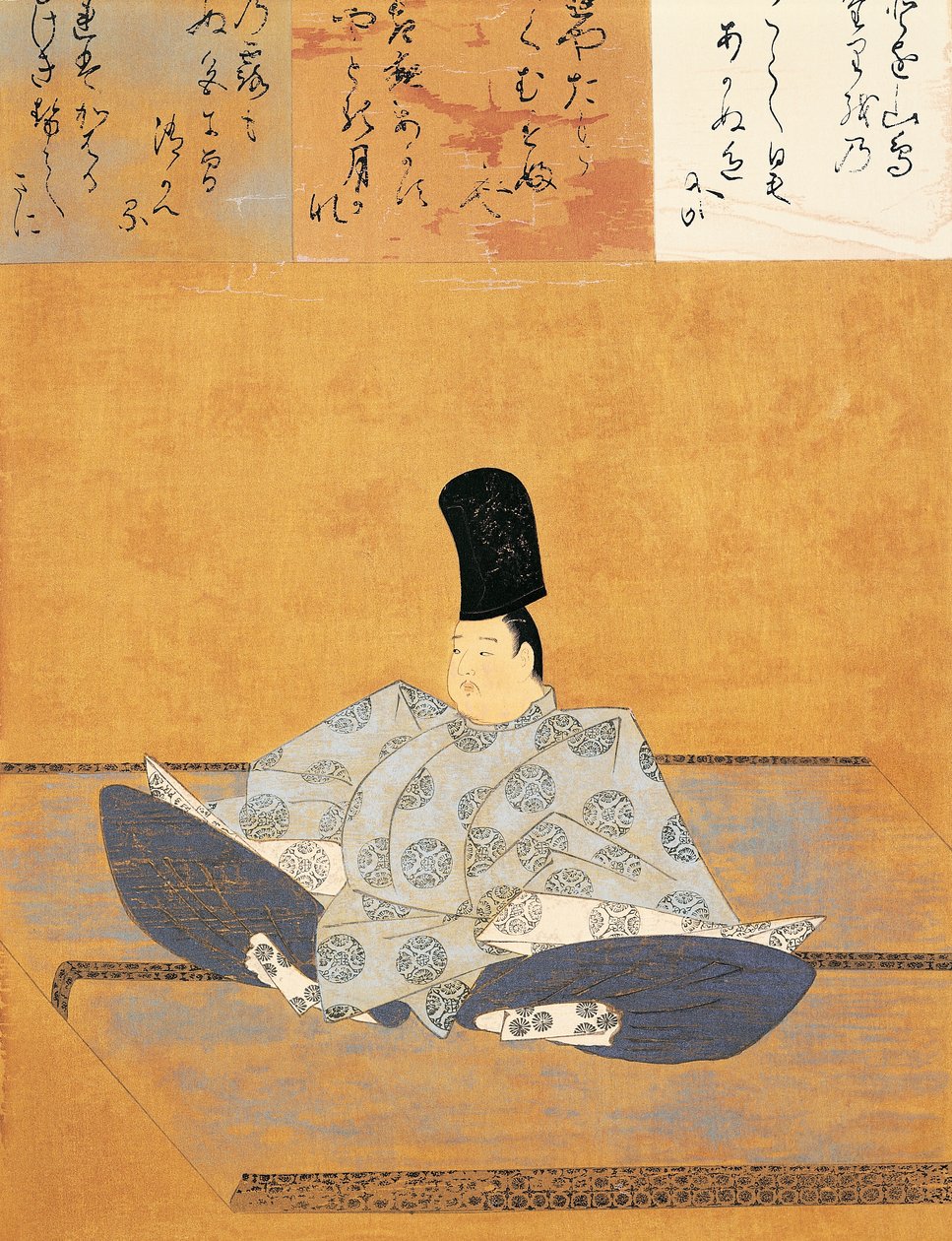 Keisari Go-Toban muotokuva, Fujiwara no Nobuzanen (1176 tai n. 1177-1265), Japani, Japanin sivilisaatio tekijältä Fujiwara  Nobuzane