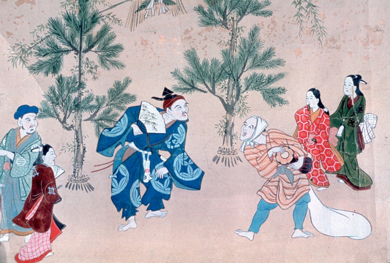 "Vuoden tapahtumat kelluvassa maailmassa", 1695-1700 tekijältä Furuyama Moroshige