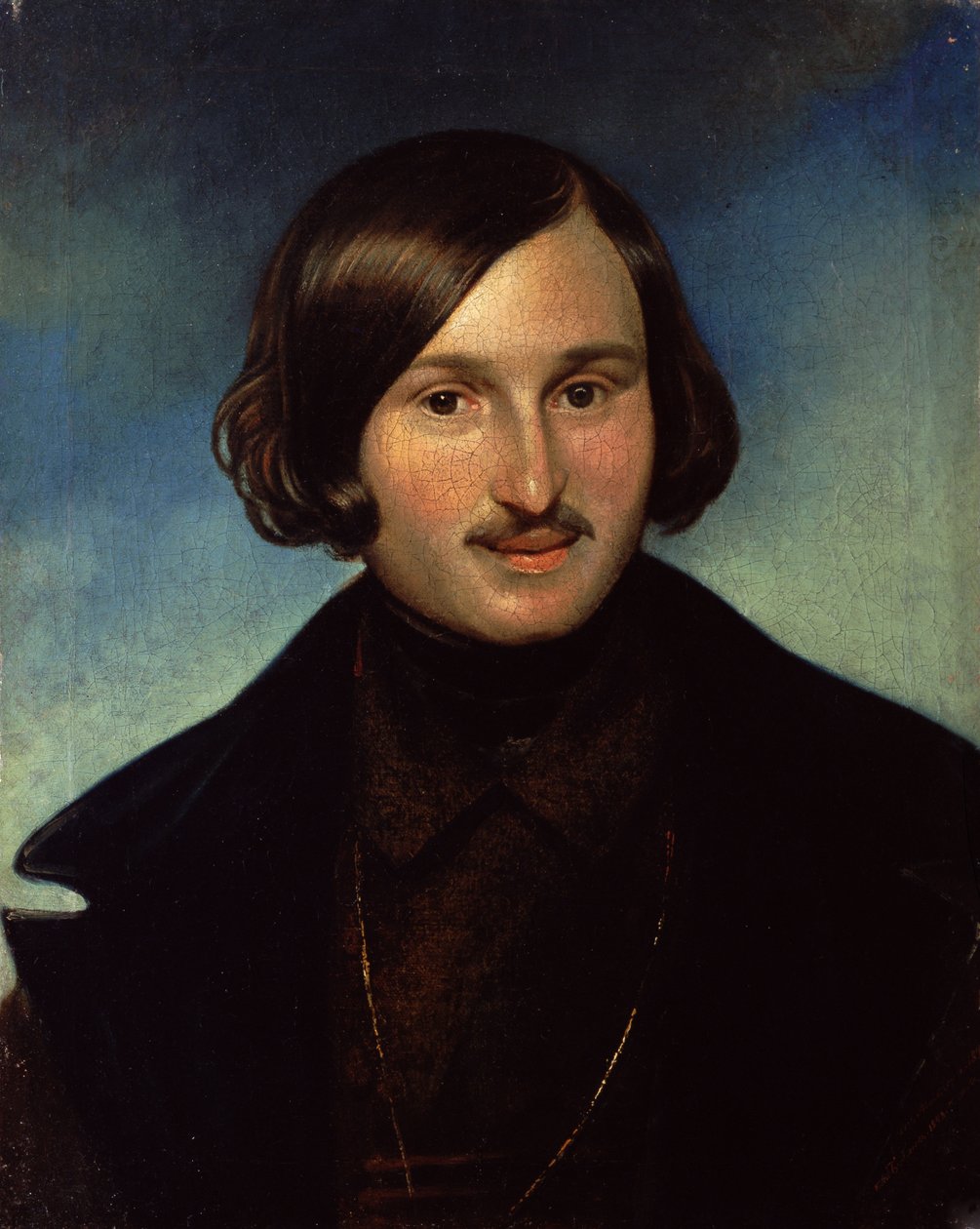 Nikolai Gogolin muotokuva, 1841 tekijältä Fyodor Antonovich Moller