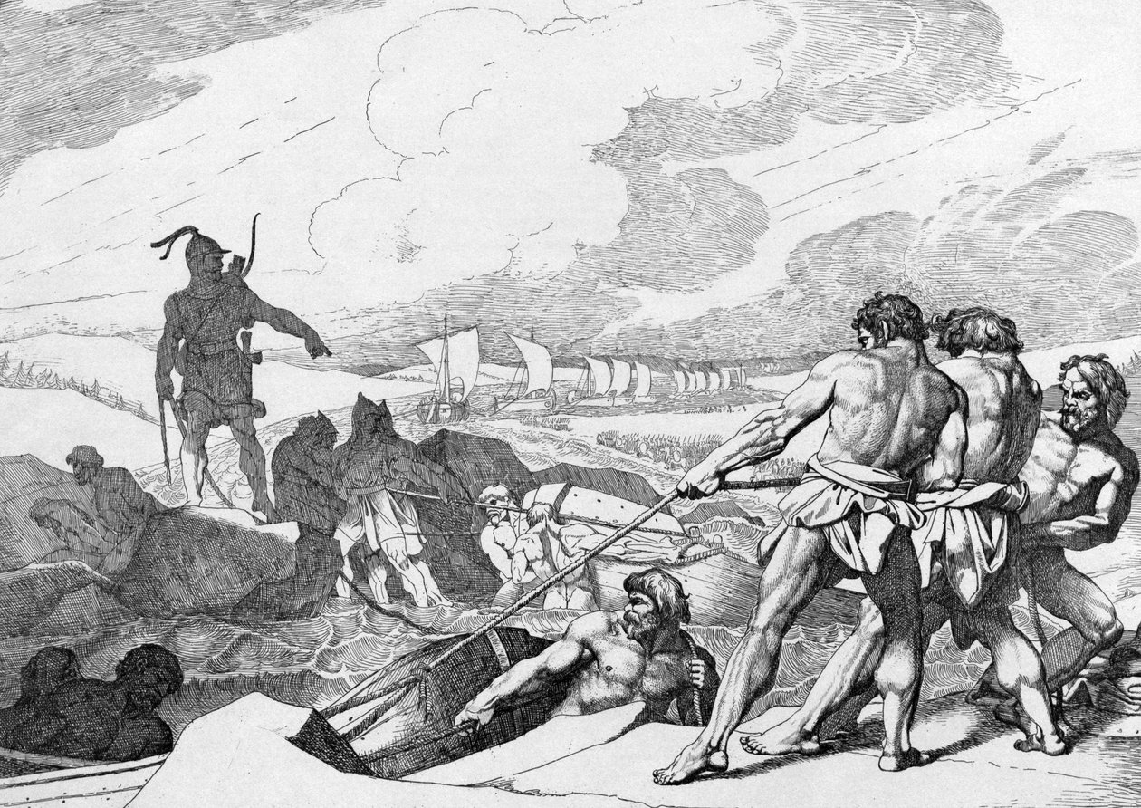 Oleg Novgorodlainen soti Konstantinopolia vastaan ennen vuotta 1839 tekijältä Fyodor Antonovich Bruni