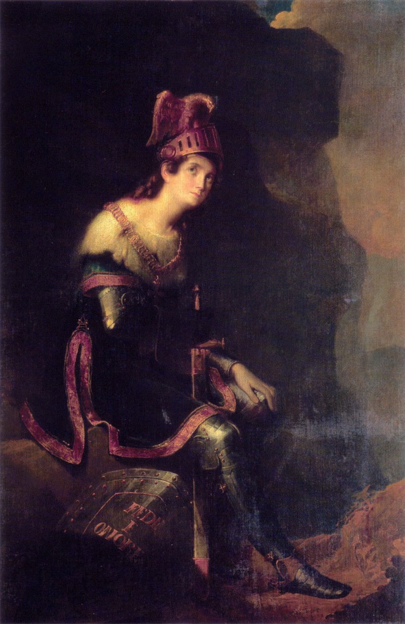 Prinsessa Zinaida Aleksandrovna Volkonskajan muotokuva 1792-1862 Tancredin tapana tekijältä Fyodor Antonovich Bruni