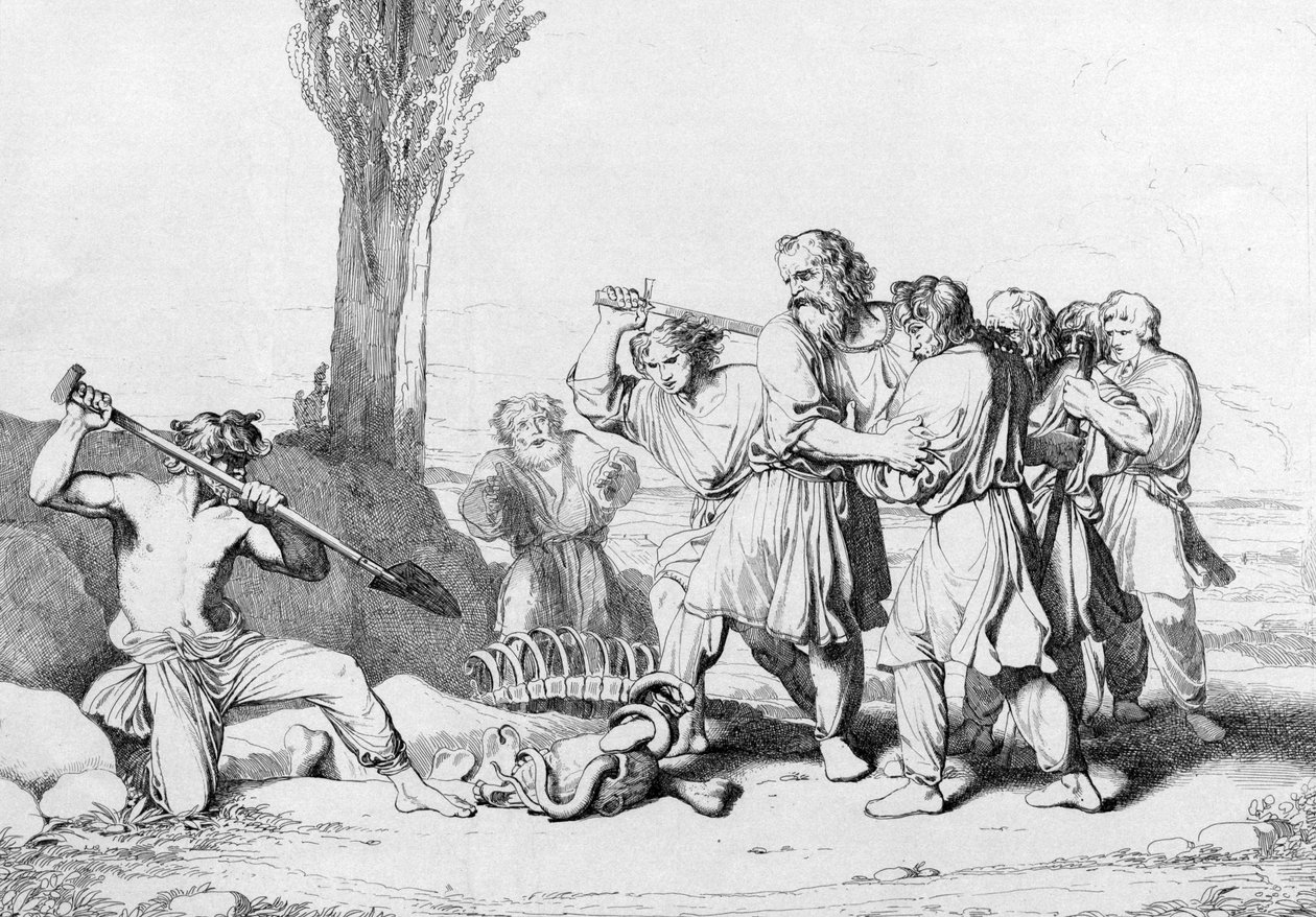 Suurherttua Olegin kuolema ennen vuotta 1839 tekijältä Fyodor Antonovich Bruni