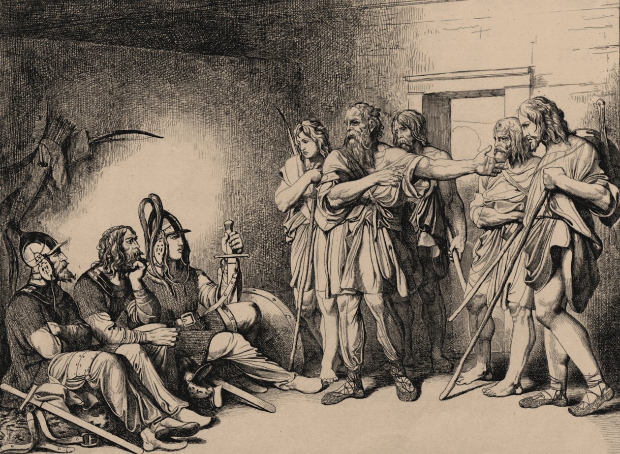 Varangilaisten kutsu, 1839 tekijältä Fyodor Antonovich Bruni