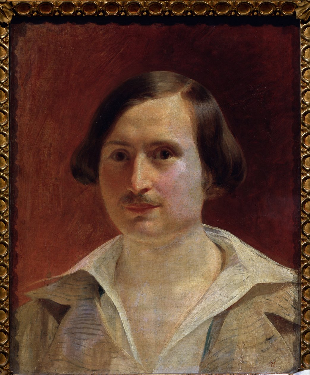 muotokuva kirjailija Nikolai Gogolista (1809-1852) tekijältä Fyodor Antonovich Moller