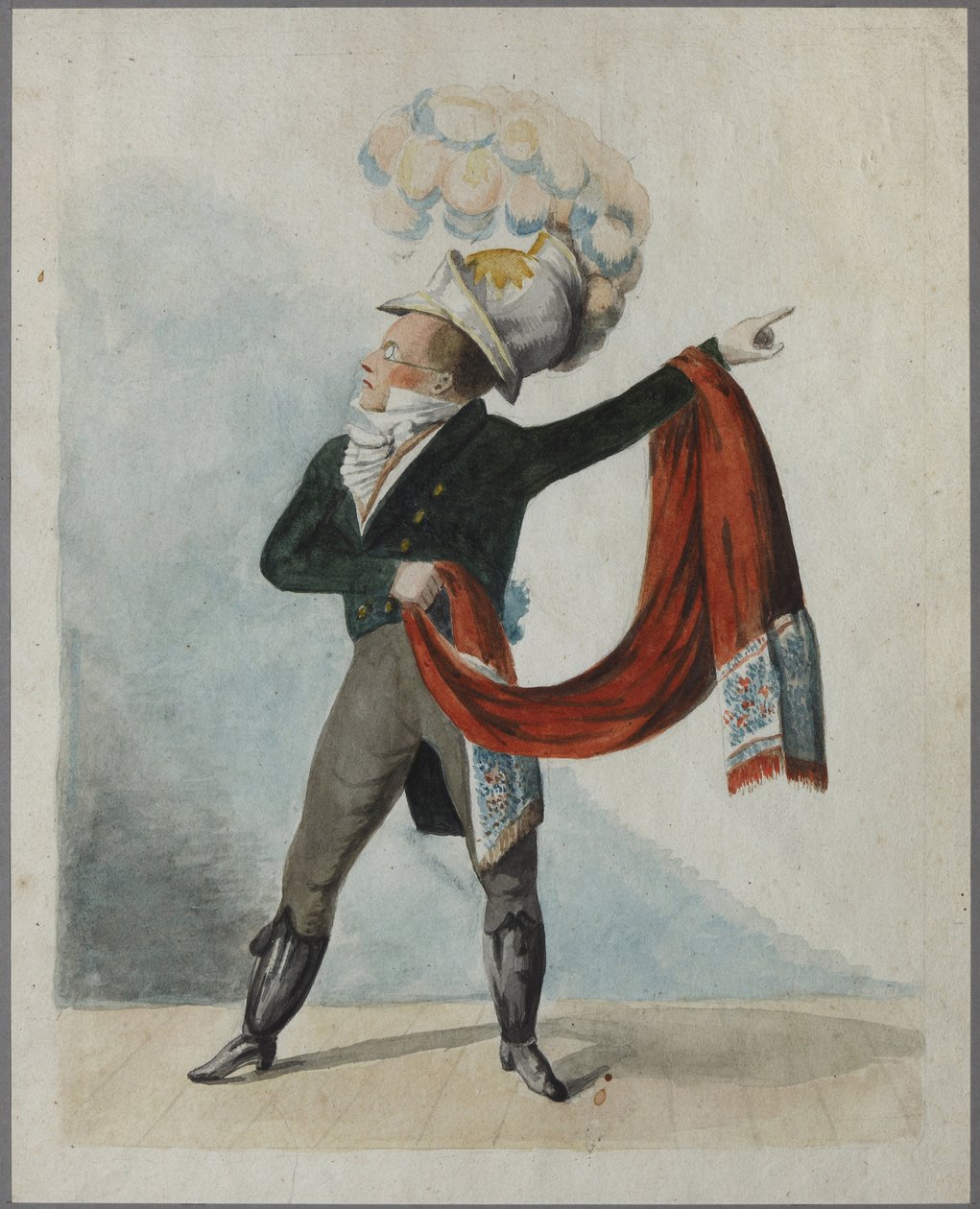 Fjodor Fjodorovitš Kokoshkin (1773-1838) par Sotnikov, Fjodor Grigorjevitš (aktiivinen 1800-luvun alku). Akvarelli paperille, 1800-luvun ensimmäinen neljännes, State Museum of A.S. Pushkin, Moskova tekijältä Fyodor Grigoryevich Sotnikov