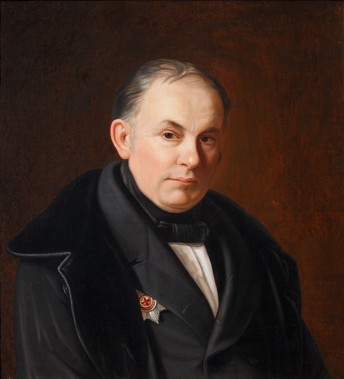 Runoilija Vasili Žukovskin muotokuva 1783-1852, 1854 tekijältä Fyodor Ivanovich Igin