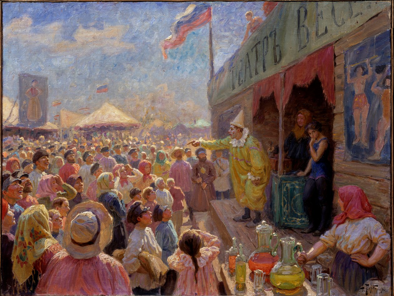 Messut - Messut - Fjodor Ivanovitš Rerbergin (1865-1938) maalaus öljy kankaalle tekijältä Fyodor Ivanovich Rerberg