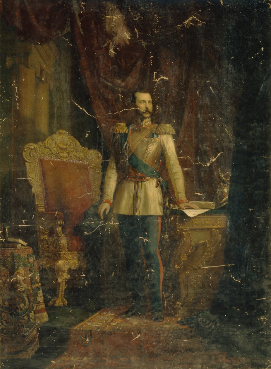Keisari Aleksanteri II:n muotokuva 1818-1881, 1862 tekijältä Fyodor Martynovich Reichert