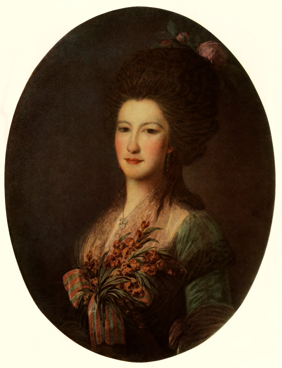 Kreivitär J. V. Santin muotokuva, 1785, 1965. tekijältä Fyodor Rokotov