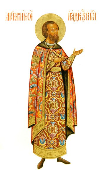 Suurprinssi Andrei Ioannovich Bogolyubsky, n. 1825-1850 (guassi vellum) tekijältä Fyodor Solntsev