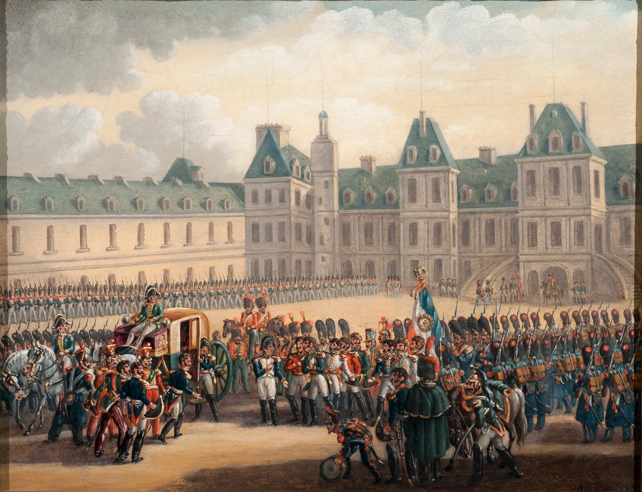 Napoleonin jäähyväiset Fontainebleaussa 20. huhtikuuta 1814 1835 tekijältä G. Beaufort