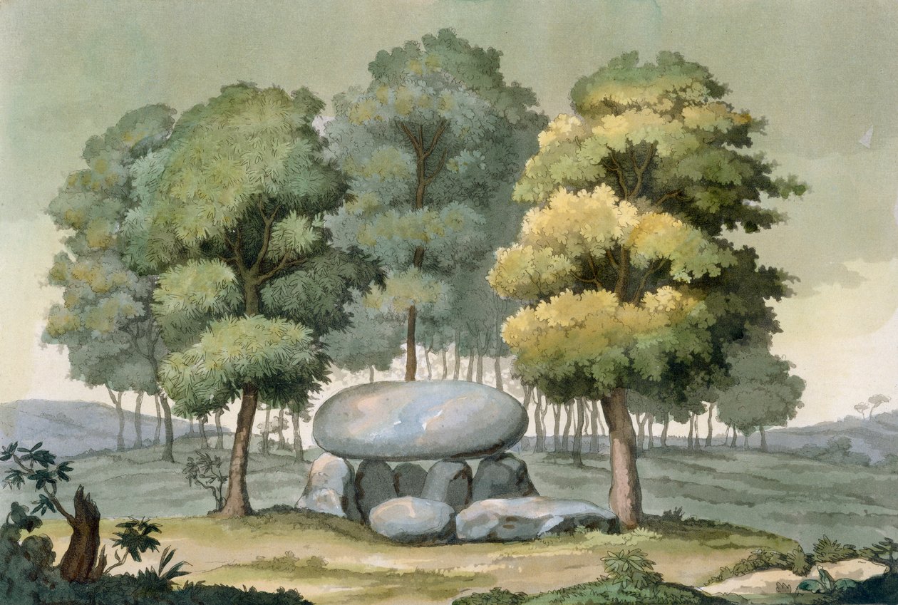 Gallialaisten dolmen-tyyppinen kulkuhauta tekijältä G. Bramati