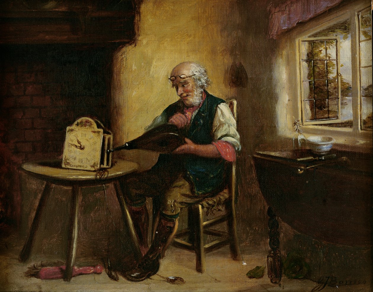 Kellon puhdistus, 1880 tekijältä G. J. Barnes
