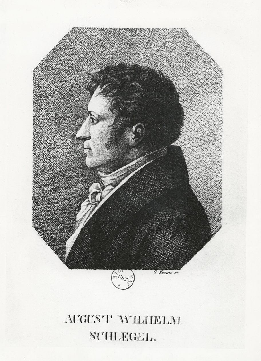August Wilhelm Schlegel tekijältä G. Zumpe