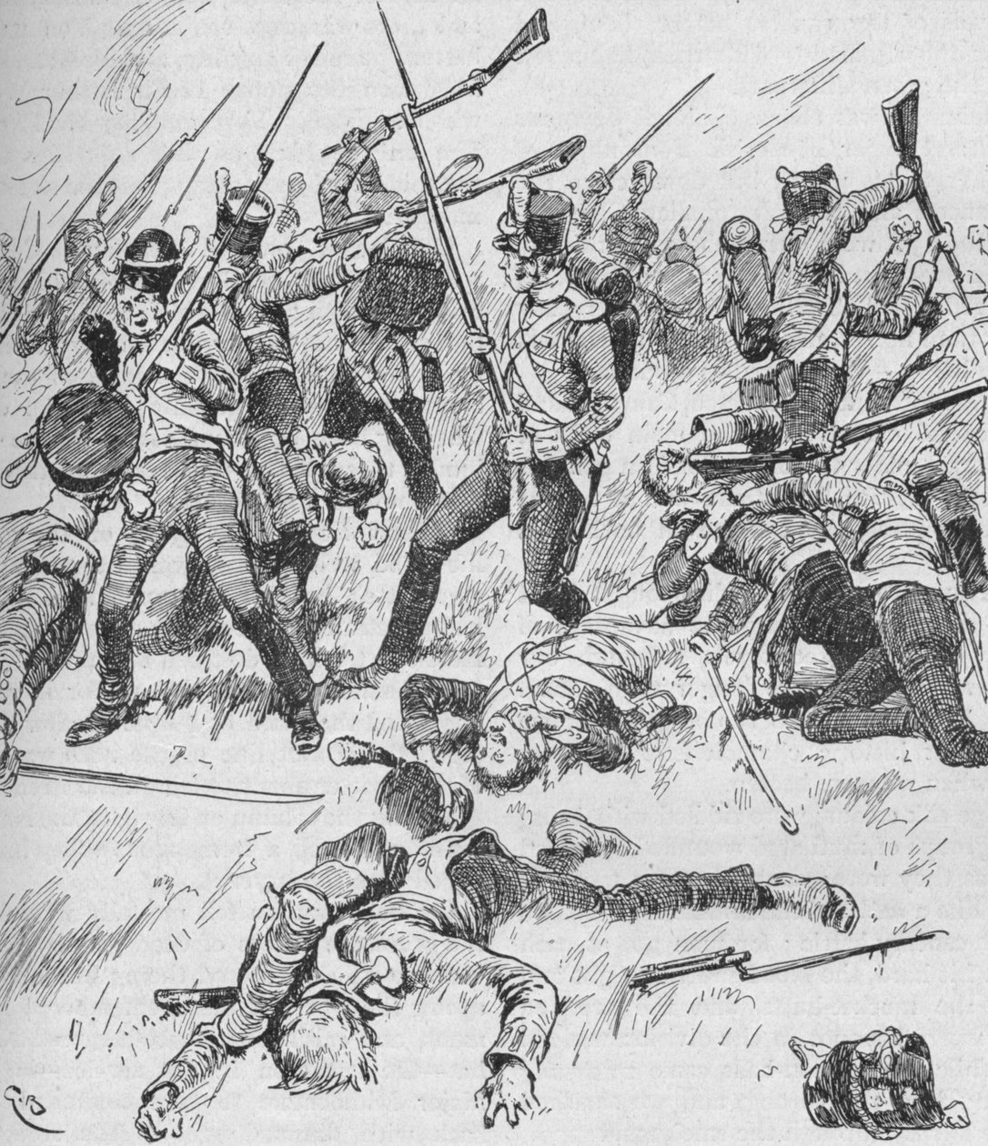 Kaikki muodostuminen oli menetetty, ja jokainen mies taisteli itsensä puolesta, 1902 tekijältä GB