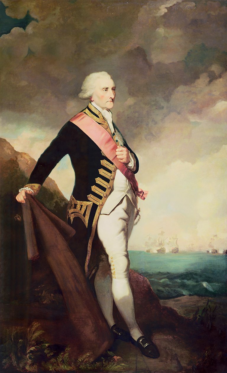 Amiraali Lord Rodney (1719-1792) tekijältä G.G. Bullock