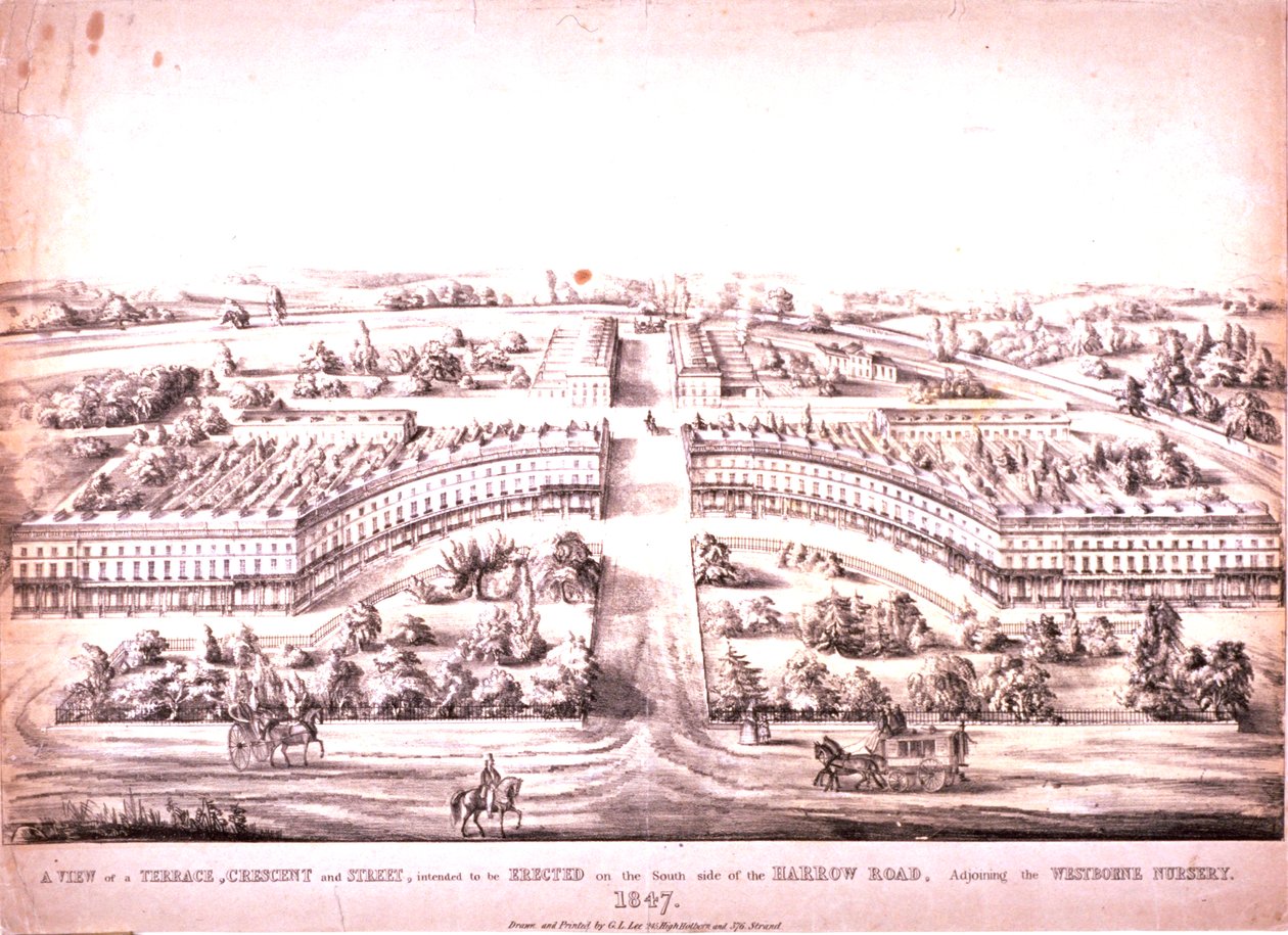 Harrow Road, Paddington, 1847 tekijältä G.L. Lee