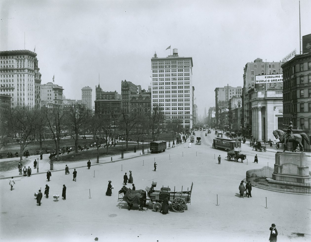 Union Square, New York City tekijältä G.P. Hall und Sohn