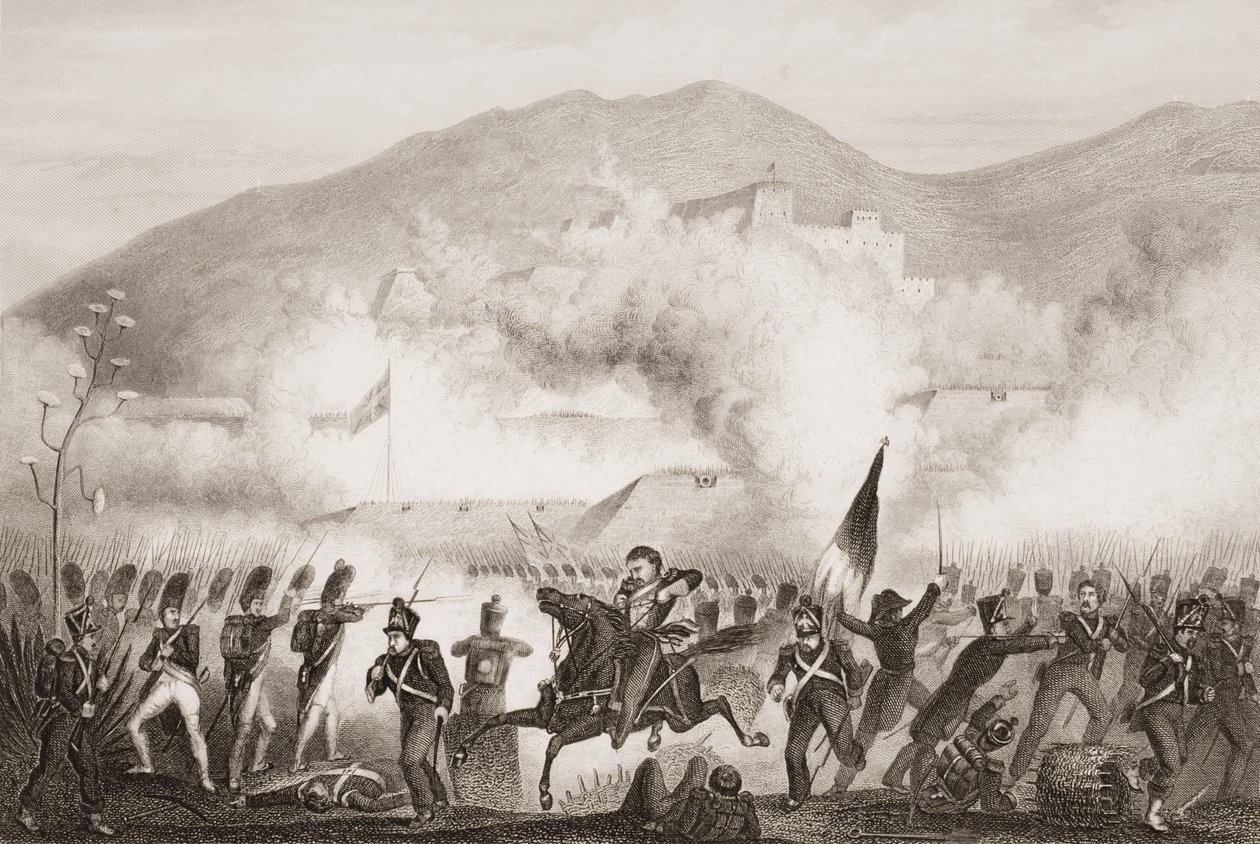 Torres Vedras, 1810, kuvitus teoksesta Englannin meri- ja maataistelut, kirjoittaja Lieut. Eversti Williams tekijältä G.W. Terry